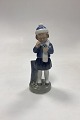 Royal Copenhagen Monthly Figurine March - Girl with Bouquet No. 4525 Designed by Hans Henrik ...