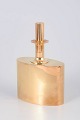 Pierre Forsell for Skultuna, pocket flask in 23 carat gold-plated brass model 90.Exclusive ...
