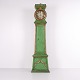 Bornholm longcase clock model “Frøken” made in wood with original green paint from the late 18th ...