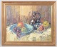 G.W. Hill, oil on canvas, listed Danish artist.Classic still life composition depicting ...