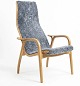 lamino Armchair in oak by Yngve Ekstrøm covered with ...