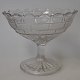 Sugar bowl in pressed glass, 19th century. Denmark.