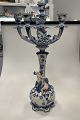 Royal Copenhagen Blue Fluted Full Lace 5 armed Candelabra No. 1006. Measures 55cm / 21.65 ...