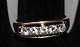 14 carat red gold ring adorned with 5 diamonds, 20th century. Hallmark: 585. Ring size: 55. ...