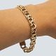 A bracelet of 8k gold.Clasp with two safety catches.L. 19.3 cm. W. 10 mm.Weighs 25.1 ...