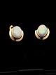 14 carat gold earrings with opal