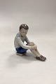 Bing and Grondahl Figurine - Boy on Books / School´s Out ...