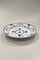 Royal Copenhagen Blue Fluted Half Lace Deep Plate No. 570