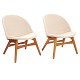 Pair of lounge chairs by Ejvind A. Johannson, Denmark, manufactured by PontoppidanH: 63cm. W: ...