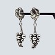 Georg Jensen; Pair of Moonlight Grapes earrings in sterling silver. Design no. 40.Stamped ...