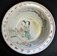 Chinese porcelain wash basin, Qing dynasty, 19th century. Decorated in famille rose style with ...