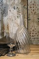 Antique, 19th century Swedish carafe in twisted mouth-blown glass. H: 27cm. Dia.: 11cm.