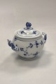Bing and Grondahl Blue Traditional Blue Fluted Sugar Bowl with Lid1st. Quality, has a repair ...