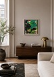 Stig-Åke Lund, "Skogparti", oil on paper, listed Swedish artist.Abstract composition ...