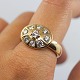Charlotte Sibbeseb Hansen; Ring in 14k gold set with 9 diamonds, total approx. 0.90 ct. W VS.  ...