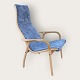 Yngve Ekström, Lamino armchair in light lacquered beech, upholstered in gray wool, Scandinavian ...
