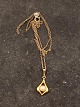 14 carat gold pendant with pearl 1.9 x 1.2 cm. and 14 carat chain 48 cm. item 643951