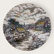 Myott, Fine Staffordshire Ware, Rural Scene, Plate, 22.5cm in diameter *with some slight cracks ...