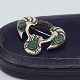 Mogens Ballin; Art Nouveau brooch in silver set with ...