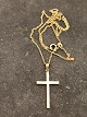 14 carat gold cross 2 x 3.3 cm. and 14 carat gold chain 48 cm. item no. 645315