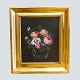 I. L. Jensen's school; Oil painting with flowers in a ...