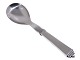 Georg Jensen Pyramid sterling silver and stainless steel, small serving spoon.Length 15.5 ...