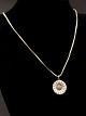 Georg Jensen sterling silver daisy pendant