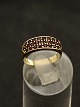 8 carat gold ring size 53 with numerous garnets stamped 333 and BEE for goldsmith Bent Eriksson ...