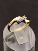 14 carat gold ring size 46 with small diamonds item no. 647297