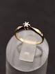14 carat gold solitaire ring size 47 with diamond from jeweler Jens Aagaard item no. 647298