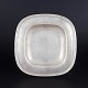 Just Andersen, Art Deco pewter dish.Square pewter dish with rounded corners, a broad ...