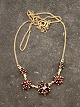 8 carat gold necklace with garnets item no. 648045