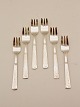 Set of 6 Champagne 830 silver cake forks