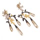 Pair of Ole Lynggaard Copenhagen sterlingsilver and 18kt gold with each four diamonds Gipsy ...
