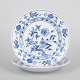 Meissen, Pair of Dinner Plates in Blue Onion Pattern.