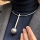 Andreas Mikkelsen; Necklace in silver, no. 16