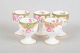 Royal Doulton "Temple Garden", set of five egg cups.Decorative set of five English porcelain ...