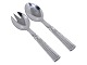 Champagne silver and stainless steel, small salad set.Designed by Jens Harald Quistgaard and ...