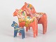Set of three Dala horses.