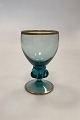 Gisselfeld Nephrite Green White Wine Glass from Holmegaard