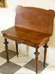 Mahogany, Card 
table, Height 
72 cms. Width 
89cm. Deep 
42cms. and 
84cms.  From 
1880