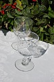 Pair of large 
wine glasses 
with facet 
grinding around 
the bowl.       
  Claret glass, 
height ...