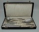 Danish Silver 
1944 Danish 
Cutlery 4 parts 
in orginal box 
Silver and 
stainless 
blades