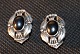 Georg Jensen Year 2000 Ear clip, Silver with Blood StoneSOLD
