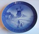 Royal 
Copenhagen (RC) 
Christmas Plate 
from 1963 "Old 
windmill in 
snow covered 
landscape”. ...