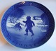 Royal 
Copenhagen (RC) 
Christmas Plate 
from 1965 
"Small 
skaters”. 
Designed by Kaj 
Lange. In nice 
...