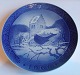 Royal 
Copenhagen (RC) 
Christmas Plate 
from 1966 
"Blackbird an 
church”. 
Designed by Kaj 
Lange. In ...