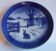 Royal 
Copenhagen (RC) 
Christmas Plate 
from 1971 "Hare 
in Winter”. 
Designed by Kaj 
Lange. In nice 
...