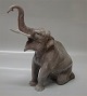 Bing and 
Grondahl B&G 
1502 Elephant 
on knees Dahl 
Jensen 29 cm 
Factory 2nd 
Marked with the 
three ...