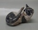 Royal Copenhagen figurine 0727-1025  RC Cat playing 1906 6 x 10 cm
